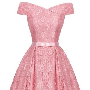 Off the shoulder lace dress